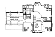 European Style House Plan - 3 Beds 2.5 Baths 2495 Sq/Ft Plan #47-296 