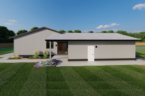 Exterior - Other Elevation for Modern House Plan #126-189 - 3 bed, 2 bath