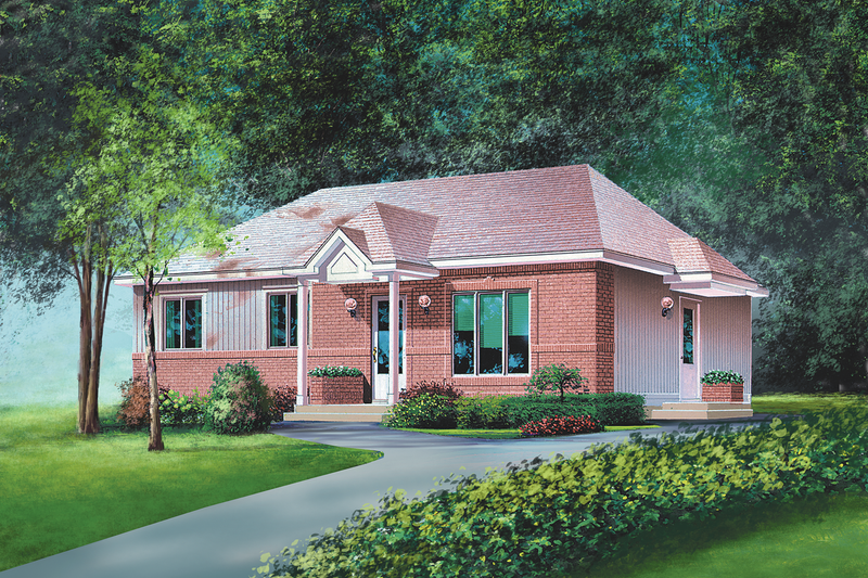 House Blueprint - Classical Exterior - Front Elevation Plan #25-4819