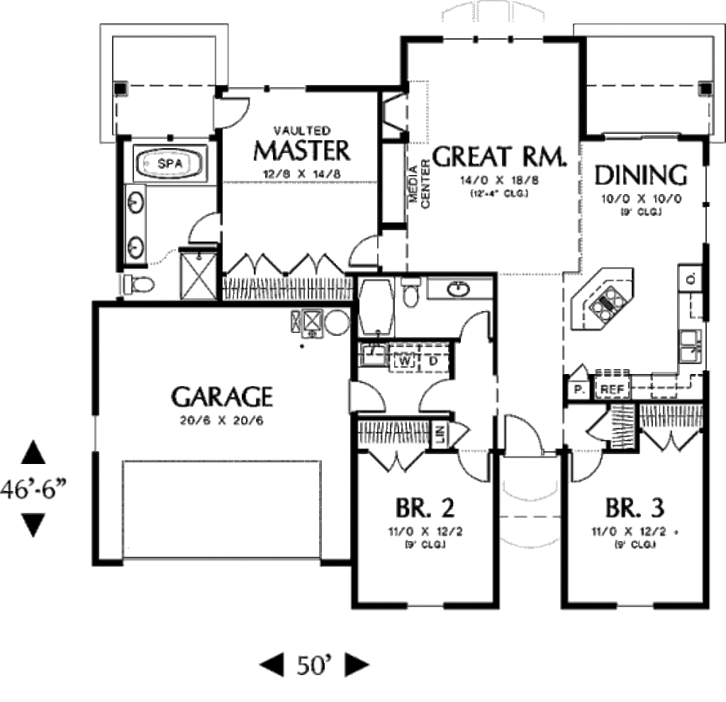 Traditional Style House Plan 3 Beds 2 Baths 1500 Sq Ft Traditional Style House Plan 3 Beds 2 Baths 1500 Sq Ft