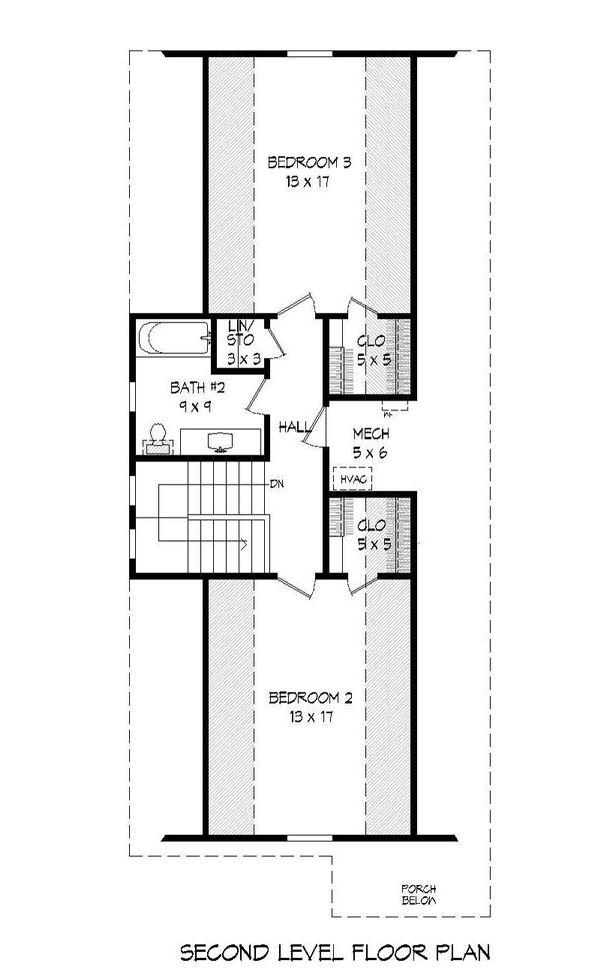 House Plan Design - Cabin Floor Plan - Upper Floor Plan #932-17