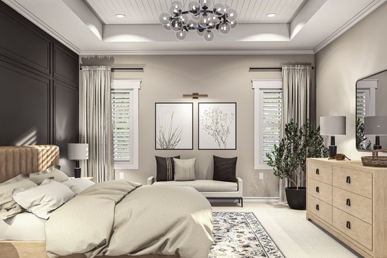 Interior - Master Bedroom for Colonial House Plan #455-493 - 3 bed, 2.5 bath