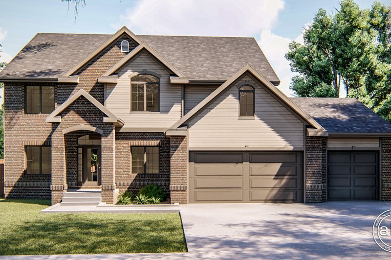 Dream House Plan - Traditional Exterior - Front Elevation Plan #455-175