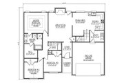 Ranch Style House Plan - 3 Beds 3 Baths 1620 Sq/Ft Plan #412-132 