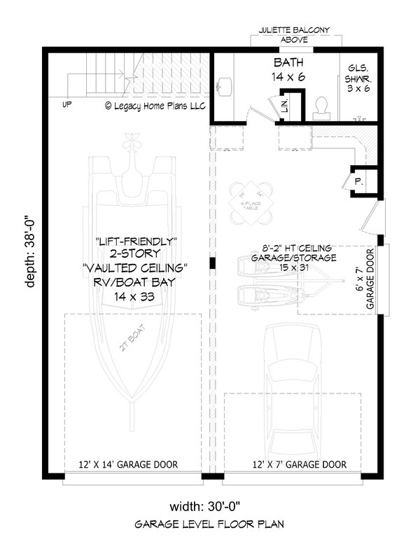 House Blueprint - Traditional Floor Plan - Main Floor Plan #932-722