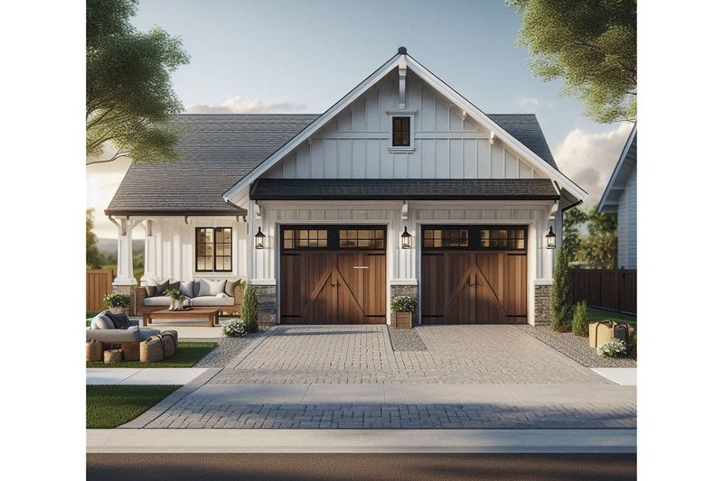 House Plan Design - Bungalow Exterior - Front Elevation Plan #515-51