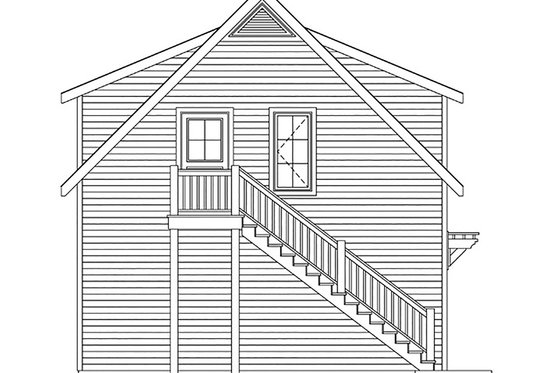 Exterior - Other Elevation 1 for Country House Plan #22-602, 0 bath