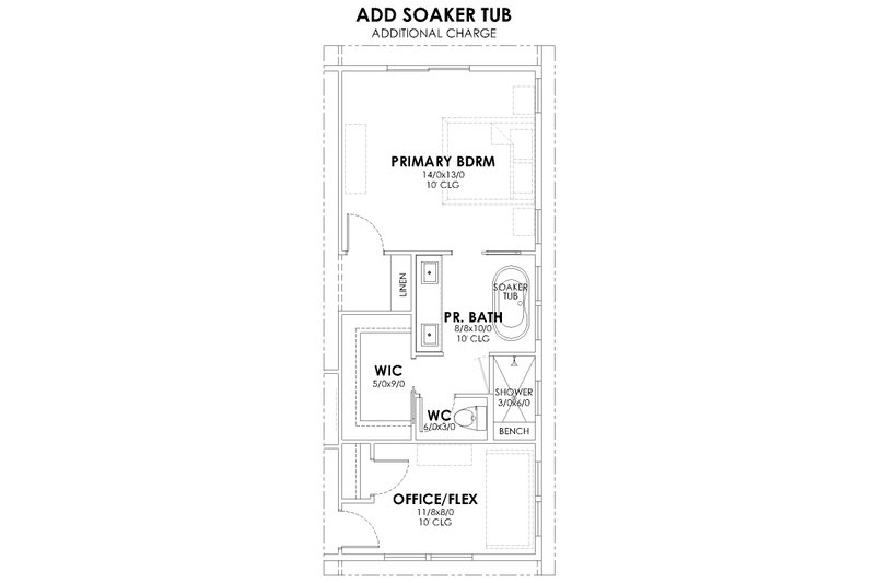 Architectural House Design - Floor Plan - Other Floor 2 for Ranch House Plan #1105-19 - 4 bed, 2 bath