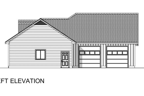 Exterior - Other Elevation 1 for Ranch House Plan #1084-7 - 5 bed, 4 bath
