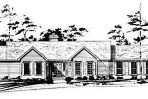 Ranch Exterior - Front Elevation Plan #10-150