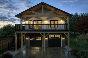 Exterior - Front Elevation 4 for Farmhouse House Plan #1101-64 - 3 bed, 1 bath