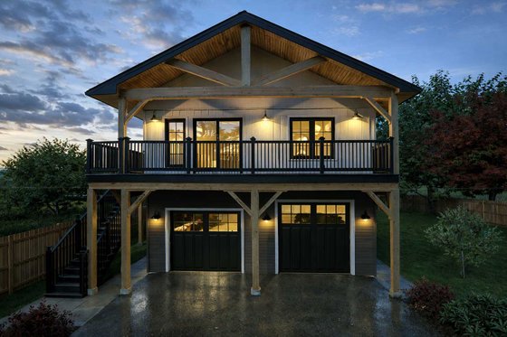 Exterior - Front Elevation 4 for Farmhouse House Plan #1101-64 - 3 bed, 1 bath