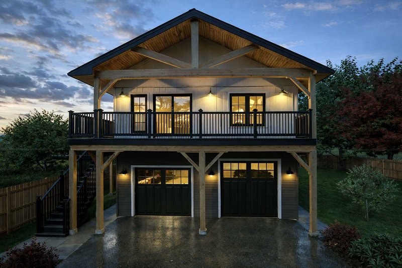 Dream House Plan - Exterior - Front Elevation 4 for Farmhouse House Plan #1101-64 - 3 bed, 1 bath