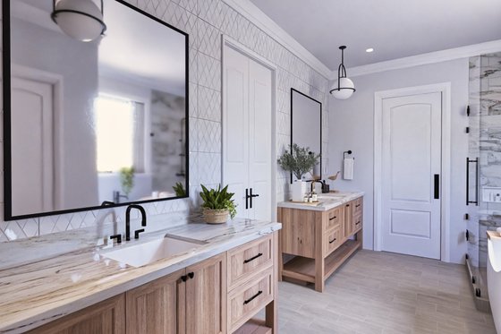 Interior - Bathroom for Farmhouse House Plan #119-473 - 3 bed, 3.5 bath