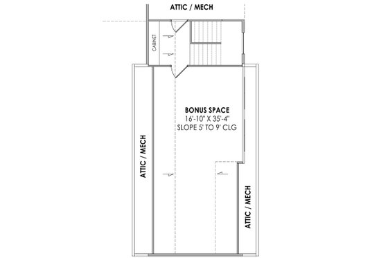 Floor Plan - Upper Floor for Modern House Plan #1096-20 - 4 bed, 4.5 bath