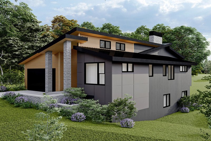 Architectural House Design - Exterior - Other Elevation for Contemporary House Plan #124-1374 - 4 bed, 3 bath