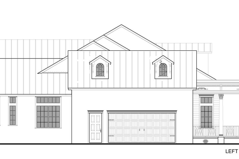 House Blueprint - Exterior - Other Elevation for Colonial House Plan #1058-222 - 4 bed, 5.5 bath