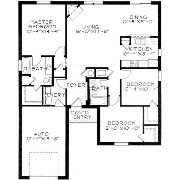 Ranch Floor Plan - Main Floor Plan #141-175