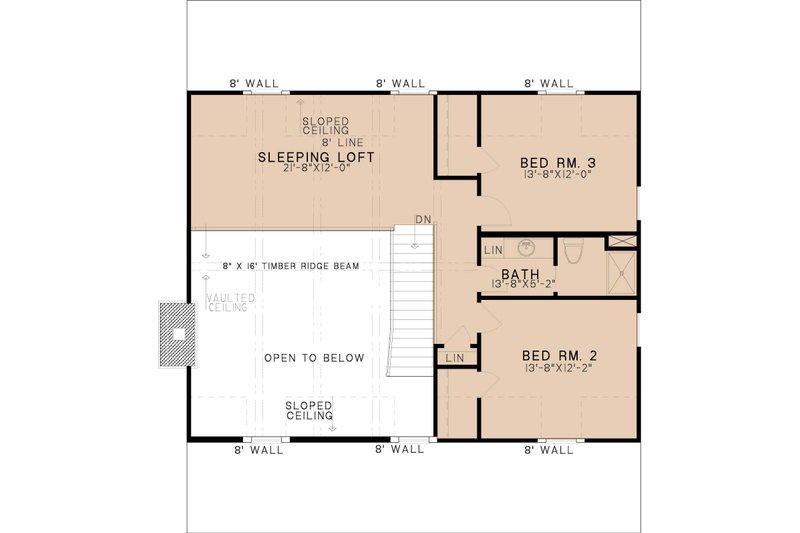 Dream House Plan - Floor Plan - Upper Floor for Farmhouse House Plan #923-245 - 3 bed, 3.5 bath