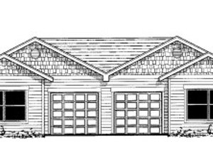 Ranch Exterior - Front Elevation Plan #303-397