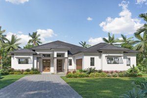 Ranch Exterior - Front Elevation Plan #938-111