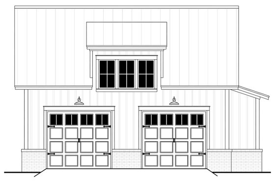 Exterior - Front Elevation 4 for Farmhouse House Plan #430-270, 0 bath