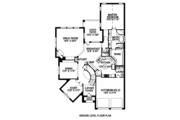 European Style House Plan - 3 Beds 3.5 Baths 3448 Sq/Ft Plan #141-297 