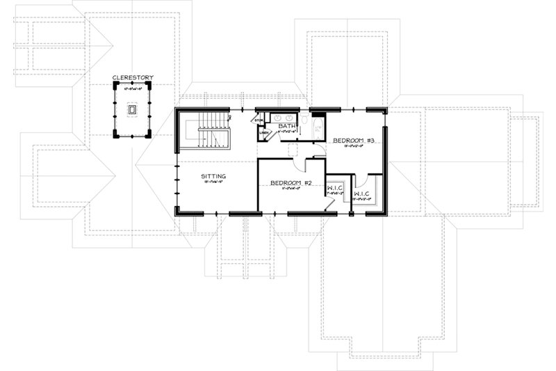 Dream House Plan - Floor Plan - Upper Floor for Craftsman House Plan #895-3 - 3 bed, 2.5 bath