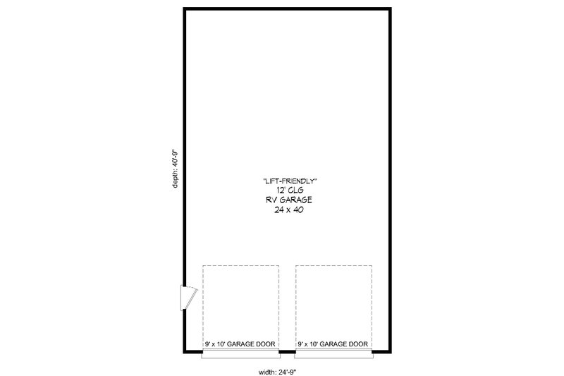 Dream House Plan - Floor Plan - Main Floor for Country House Plan #932-247, 0 bath