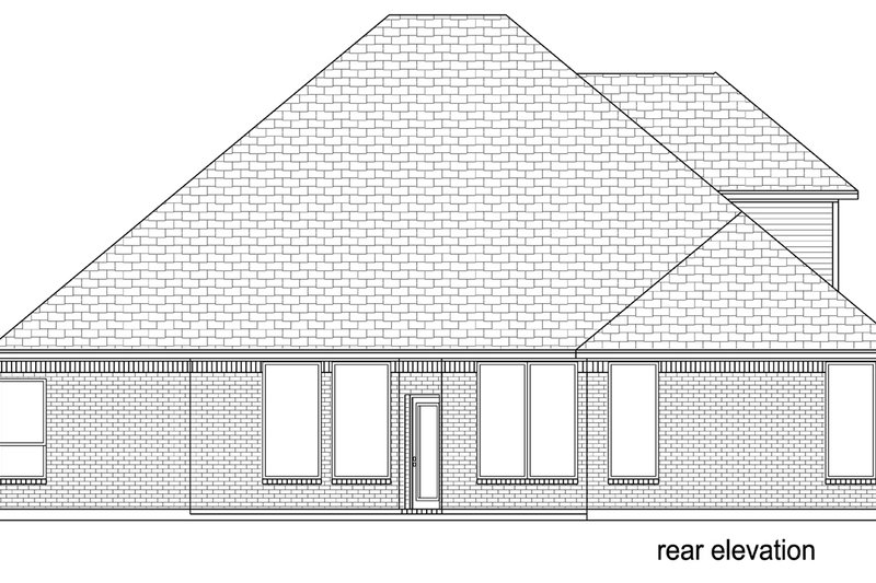 Dream House Plan - Exterior - Rear Elevation for Traditional House Plan #84-610 - 3 bed, 3 bath