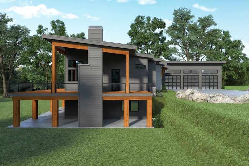Home Plan - Exterior - Other Elevation for Contemporary House Plan #1070-161 - 4 bed, 2.5 bath