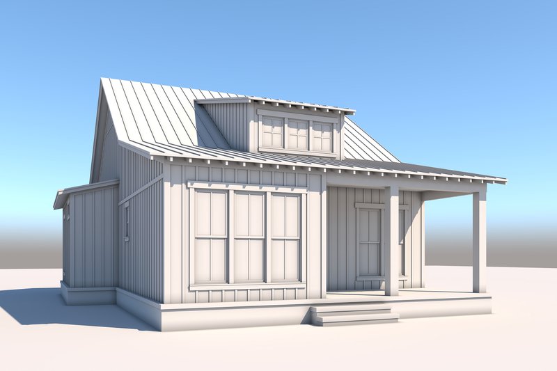 Home Plan - Exterior - Front Elevation 5 for Farmhouse House Plan #430-294 - 3 bed, 2 bath
