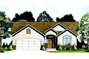 Traditional Exterior - Front Elevation Plan #58-203