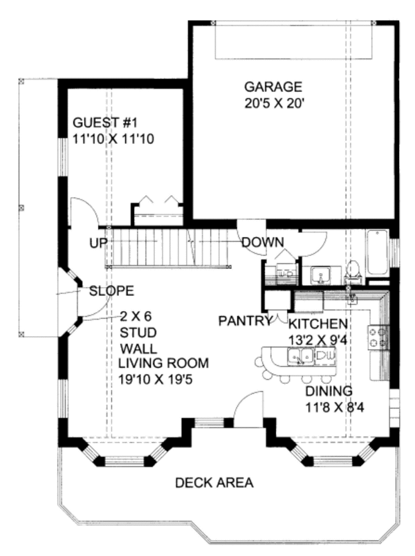 Dream House Plan - Bungalow Floor Plan - Main Floor Plan #117-639