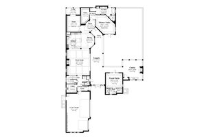 Floor Plan - Main Floor for Mediterranean House Plan #930-21 - 4 bed, 5 bath