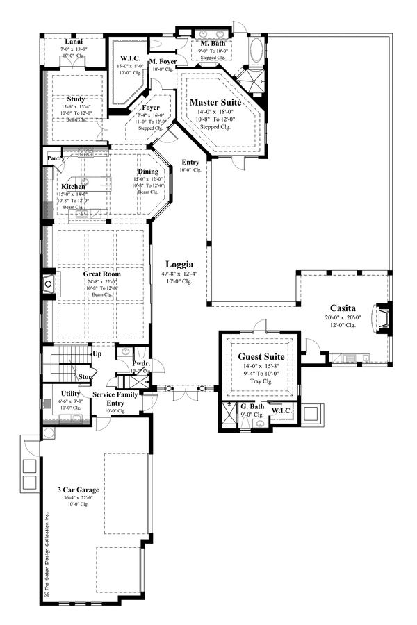 Dream House Plan - Mediterranean Floor Plan - Main Floor Plan #930-21