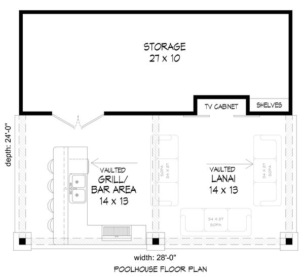 House Blueprint - Country Floor Plan - Main Floor Plan #932-110