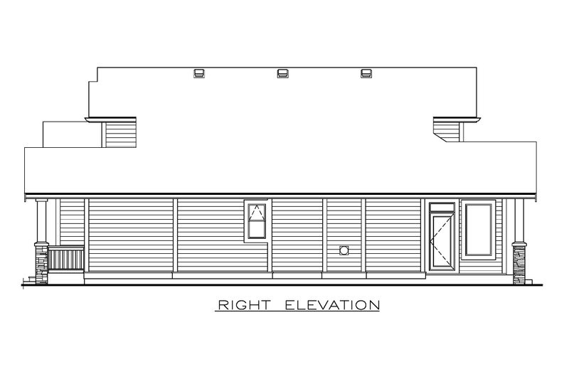 Dream House Plan - Exterior - Other Elevation 1 for Craftsman House Plan #1100-154 - 3 bed, 2.5 bath