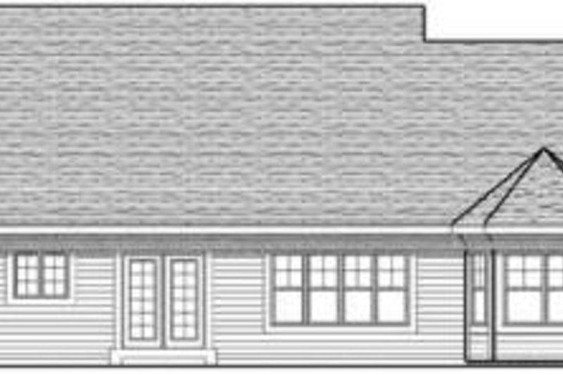 Dream House Plan - Exterior - Rear Elevation for Traditional House Plan #70-613 - 3 bed, 2 bath