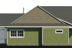 Exterior - Other Elevation for Bungalow House Plan #460-10 - 2 bed, 1.5 bath