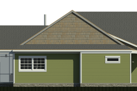 Exterior - Other Elevation for Bungalow House Plan #460-10 - 2 bed, 1.5 bath