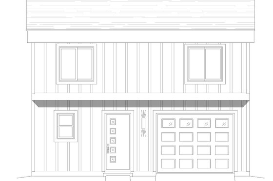 Exterior - Front Elevation 3 for Contemporary House Plan #932-531 - 3 bed, 2 bath