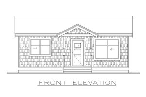 Exterior - Front Elevation 3 for Cottage House Plan #1100-66 - 2 bed, 1 bath