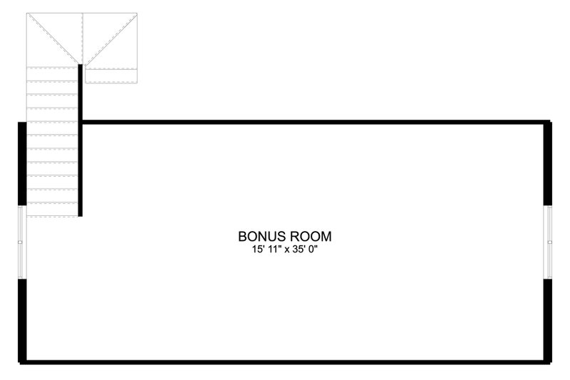 Architectural House Design - Floor Plan - Upper Floor for Traditional House Plan #1060-86, 0.5 bath