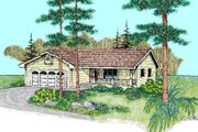 Ranch Style House Plan - 3 Beds 2 Baths 1145 Sq/Ft Plan #60-466 