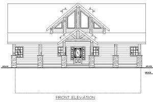 Exterior - Front Elevation 3 for Craftsman House Plan #117-886 - 3 bed, 2.5 bath