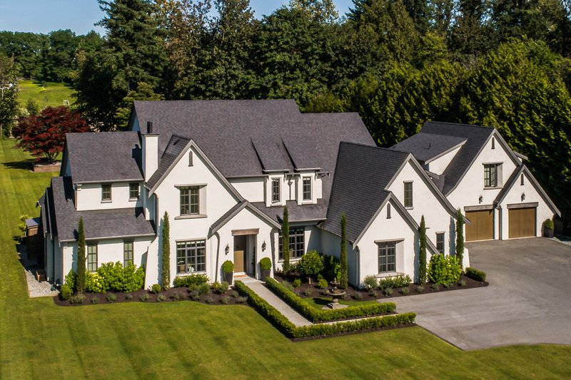 House Blueprint - Exterior - Front Elevation 3 for European House Plan #1114-19 - 6 bed, 4.5 bath