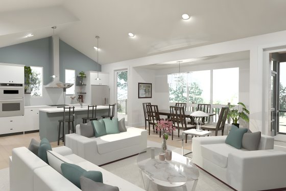 Interior - Family Room for Modern House Plan #49-291 - 4 bed, 3.5 bath