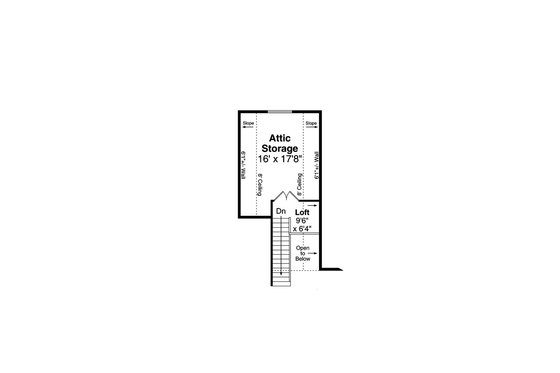 Floor Plan - Upper Floor for Craftsman House Plan #124-1184 - 4 bed, 2 bath
