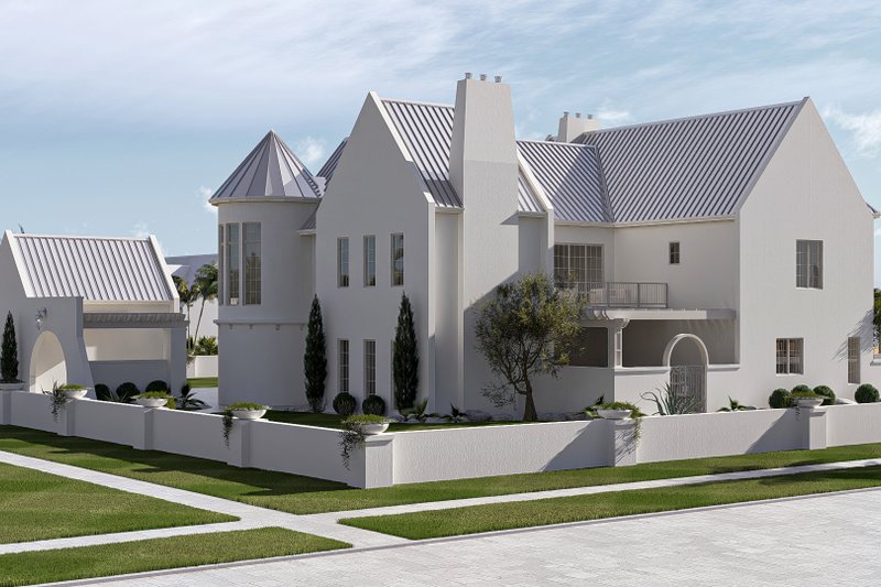 Dream House Plan - Exterior - Other Elevation 5 for Beach House Plan #455-810 - 5 bed, 7 bath